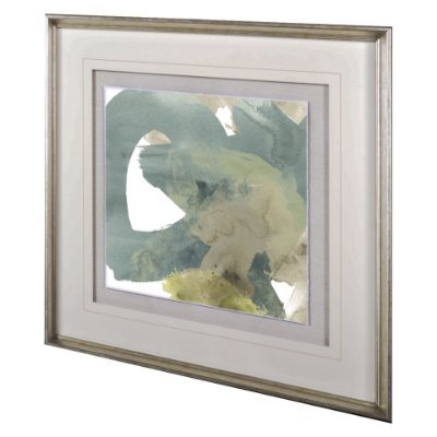 10511 - Agate Gesture I by June Vess a Hand Embellished Textured Framed Art Print Matted under Glass