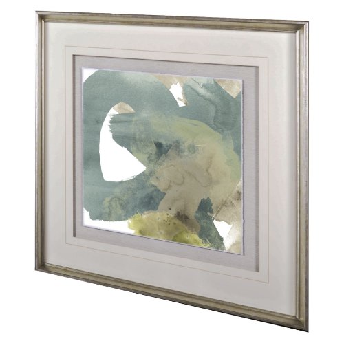 10511 - Agate Gesture I by June Vess a Hand Embellished Textured Framed Art Print Matted under Glass