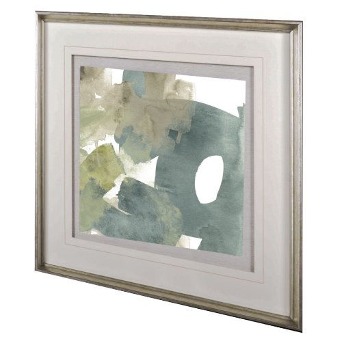 10512 - Agate Gesture II by June Vess a Hand Embellished Textured Framed Art Print Matted under Glass