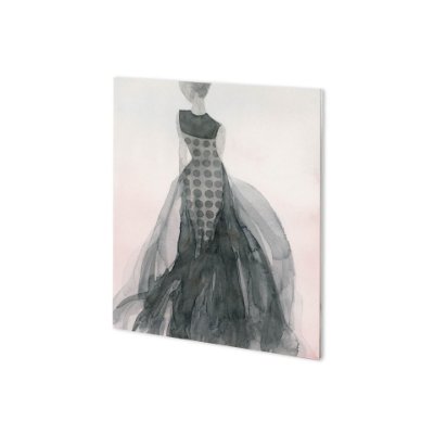100889-S - Tulle and Drapery II by Mercana Studio a Hand Embellished Textured Canvas