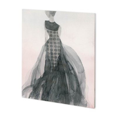 100889-L - Tulle and Drapery II by Mercana Studio a Hand Embellished Textured Canvas