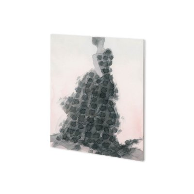 100888-S - Tulle and Drapery I by Mercana Studio a Hand Embellished Textured Canvas