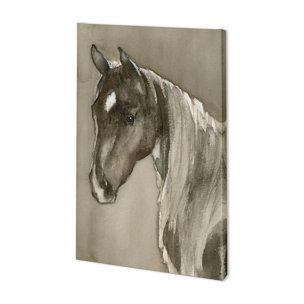 Horse Portrait II by Mercana Studio a Hand Embellished Textured Canvas