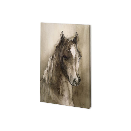 100881-S - Horse Portrait I by Mercana Studio a Hand Embellished Textured Canvas