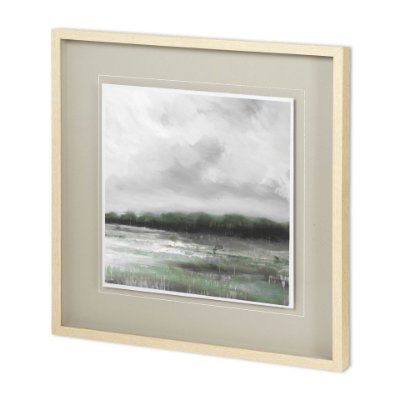 11511 - Edge of Bay ALT V4 by Liz Jardine a Hand Embellished Textured Framed Art Print Matted under Glass