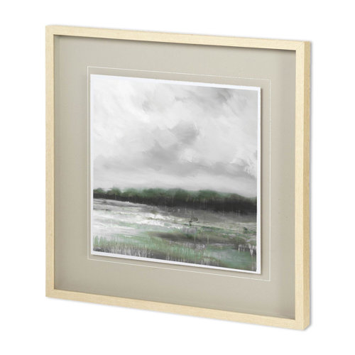 11511 - Edge of Bay ALT V4 by Liz Jardine a Hand Embellished Textured Framed Art Print Matted under Glass