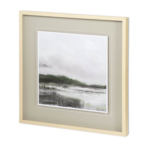11510 - Edge of Bay ALT V3 by Liz Jardine a Hand Embellished Textured Framed Art Print Matted under Glass
