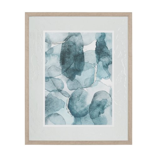 11496 - Swim II by Mercana Studio a Hand Embellished Textured Framed Art Print Matted under Glass