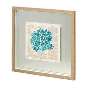 Seaweed Pages by Christopher James a Hand Embellished Textured Framed Art Print Matted under Glass