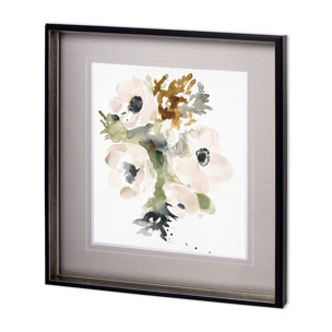 winter bouquet 2 by Megan Swartz a Hand Embellished Textured Framed Art Print Matted under Glass