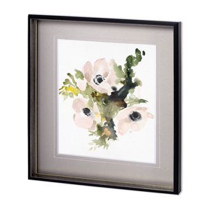 winter bouquet 1 by Megan Swartz a Hand Embellished Textured Framed Art Print Matted under Glass