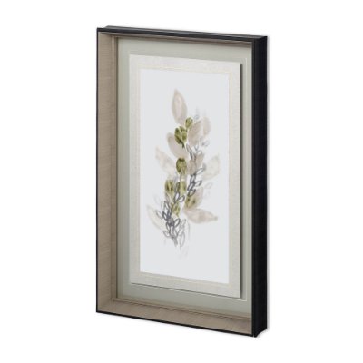 11405 - Botanica Whimsy III by June Erica Vess Hand Embellished Textured Framed Art Print Matted under Glass