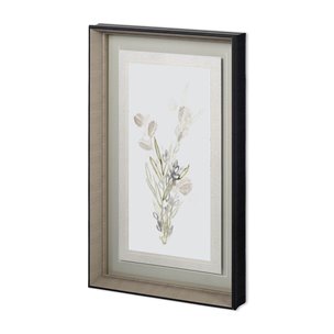 Botanica Whimsy II by June Erica Vess Hand Embellished Textured Framed Art Print Matted under Glass