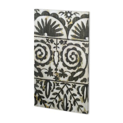 100835-L - Flamenco Pattern I by Chariklia Zarris a Hand Embellished Textured Canvas