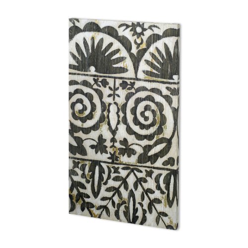 100835-L - Flamenco Pattern I by Chariklia Zarris a Hand Embellished Textured Canvas
