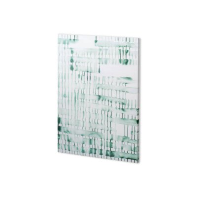 100805-S - Barred I by Grace Popp a Hand Embellished Textured Canvas
