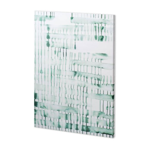 100805-L - Barred I by Grace Popp a Hand Embellished Textured Canvas
