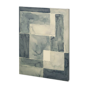 Blockade II by Vanna Lam a Hand Embellished Textured Canvas