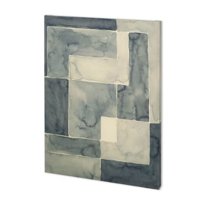 100796-L - Blockade II by Vanna Lam a Hand Embellished Textured Canvas