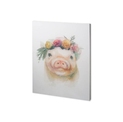 100729-S - Flower Crown II by Mercana Studio a Hand Embellished Textured Canvas