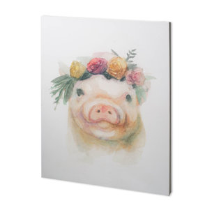 Flower Crown II by Mercana Studio a Hand Embellished Textured Canvas