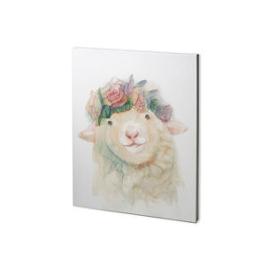 Flower Crown I by Mercana Studio a Hand Embellished Textured Canvas