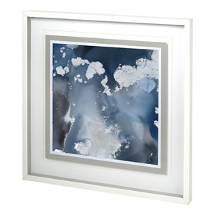 Monsoon II by Mercana Studio a Hand Embellished Textured Framed Art Print Matted under Glass