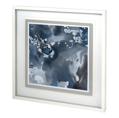 11925 - Monsoon I by Mercana Studio a Hand Embellished Textured Framed Art Print Matted under Glass