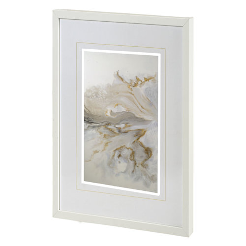 11808 - Confluence by Corrie LaVelle a Hand Embellished Textured Framed Art Print Matted under Glass