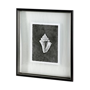 Dark Coastal I by Mercana Studio a Hand Embellished Textured Framed Art Print Matted under Glass
