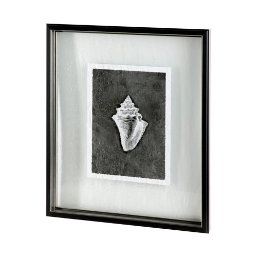 12035 - Dark Coastal I by Mercana Studio a Hand Embellished Textured Framed Art Print Matted under Glass