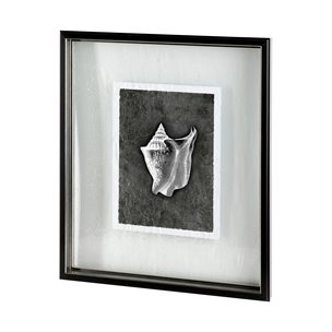 Dark Coastal II by Mercana Studio a Hand Embellished Textured Framed Art Print Matted under Glass
