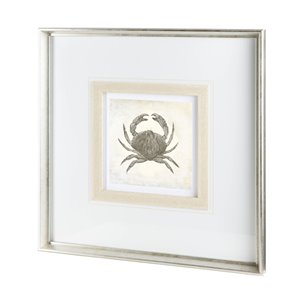 Vintage Crab by Mercana Studio a Framed Art Print Matted under Glass