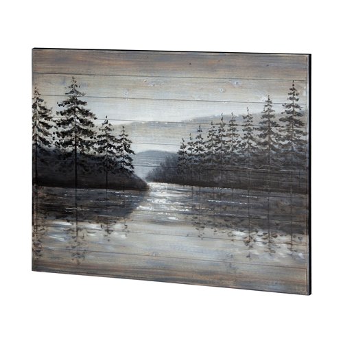 67723 - Sunset Narrows 48x36 Original Hand Painted on Wood Oil Painting