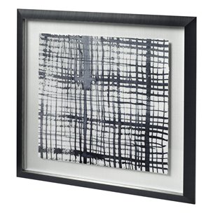 Custom Stylus I by Chariklia Zarris a Hand Embellished Textured Framed Art Print Matted under Glass