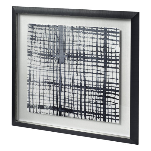 11793 - Custom Stylus I by Chariklia Zarris a Hand Embellished Textured Framed Art Print Matted under Glass