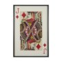 67262 - Jack of Diamonds Playing Card a Paper Mosaic Collage Framed Art under Glass