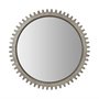 67634 - Cog Mirror 44" Round Gray Wood Frame Mirror