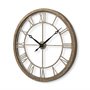 63079 - Mething Light Brown 31.5" Large Farmhouse Wall Clock