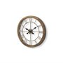 63081 - Mething Light Brown 19" Small Farmhouse Wall Clock