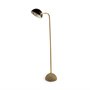 67000 - Denmark (55.1"H) Black/Gold Concrete Base Metal Shade Floor Lamp