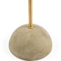 67000 - Denmark (55.1"H) Black/Gold Concrete Base Metal Shade Floor Lamp