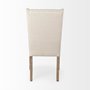 67510 - Mackenzie I Cream Plush Linen Covering Ash Solid Wood Base Dining Chair