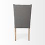 67511 - Mackenzie II Gray Plush Linen Covering Ash Solid Wood Base Dining Chair