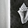 12035 - Dark Coastal I by Mercana Studio a Hand Embellished Textured Framed Art Print Matted under Glass