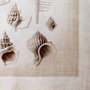 100926-L - Ocean Shell Collection II by Christopher James a Hand Embellished Textured Canvas