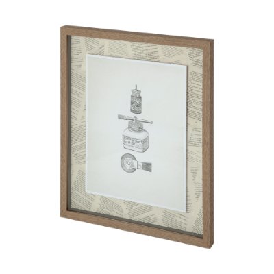 12071 - Glued by Sam Appleman a Framed Art Print Matted under Glass