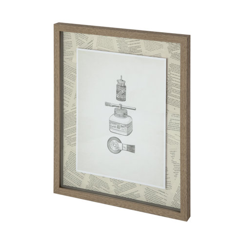 12071 - Glued by Sam Appleman a Framed Art Print Matted under Glass