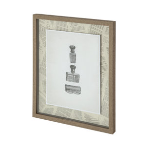 Stamped by Sam Appleman a Framed Art Print Matted under Glass