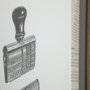 12073 - Stamped by Sam Appleman a Framed Art Print Matted under Glass